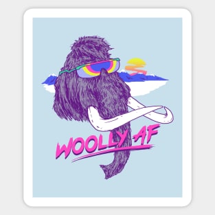 Woolly AF Sticker